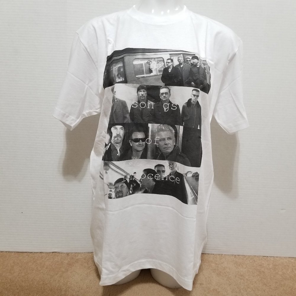 U2 shirt Large Songs Of Innocence photo graphic band merch Bono The Edge Adam